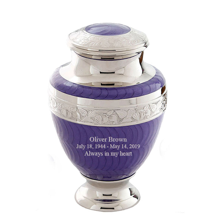 Serene Series - Purple Cremation Urn - IUET132