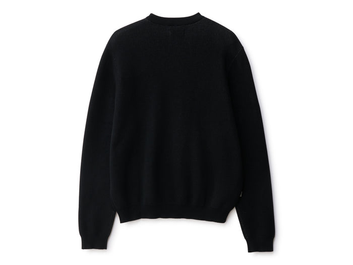 Shawn Script Knit Sweater - Black
