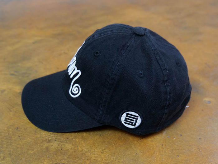 Shawn Script Strapback Cap - Black