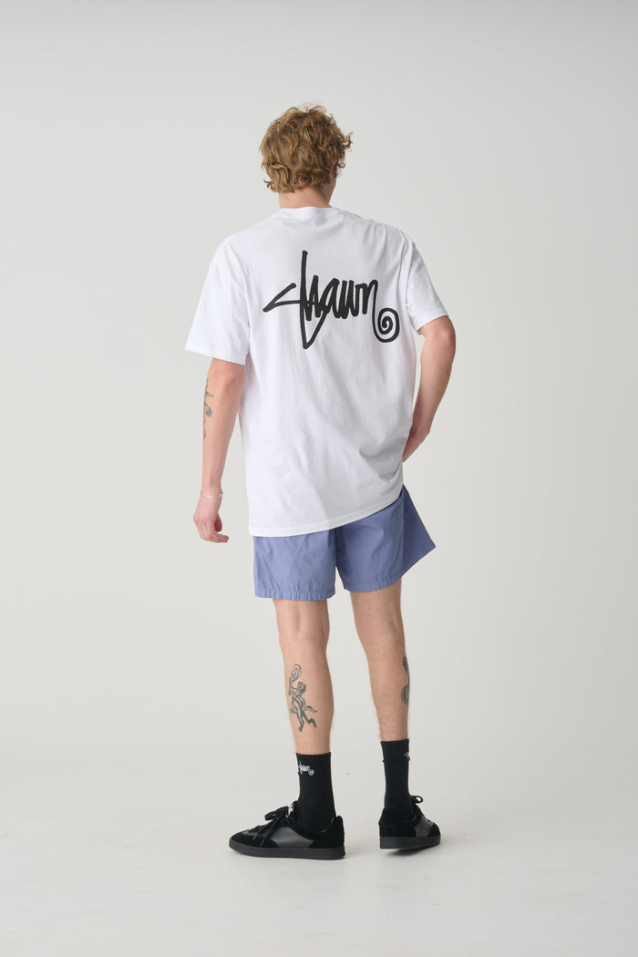 Shawn Script T-Shirt - White