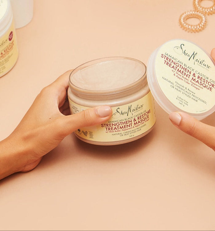SHEA MOISTURE JAMAICAN BLACK CASTOR OIL Strengthen & Restore Treatment Masque ماسك الشعر