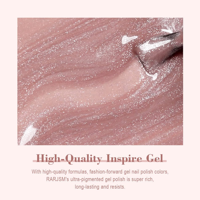 RARJSM ®Sheer Pink French Velvet Jelly Cat Eye Nail Gel Polish 15ml