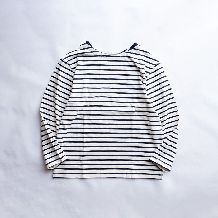 Si　LS BOATNECK BORDER TEE