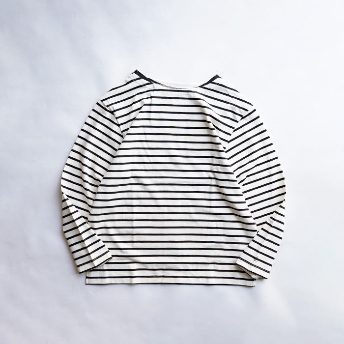 Si　LS BOATNECK BORDER TEE