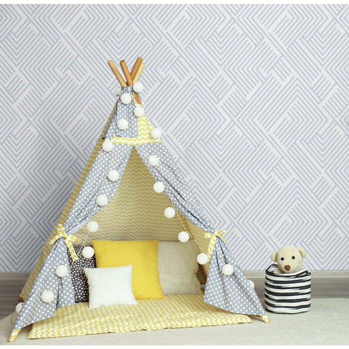 Silver Perplexing Peel & Stick Wallpaper - EonShoppee