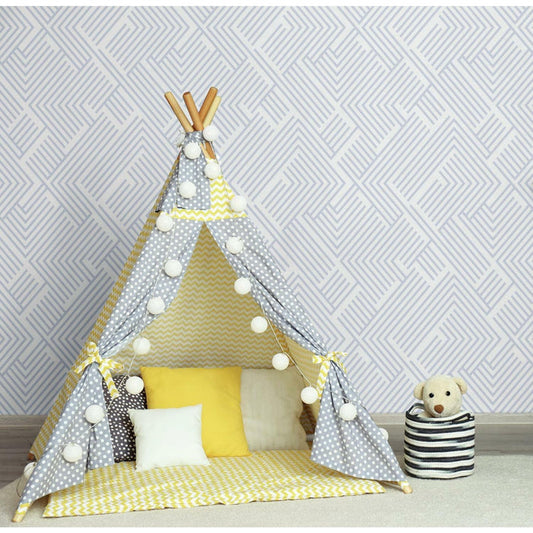 Silver Perplexing Peel & Stick Wallpaper - EonShoppee