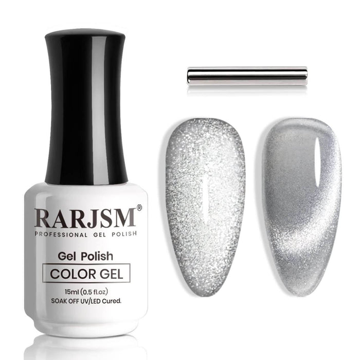Silver Velvet Jelly Cat Eye Gel Polish TPO HEMA Free 15ml #435
