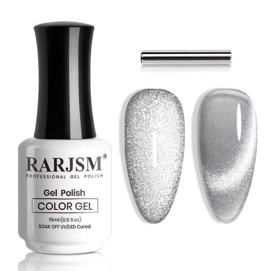 Silver Velvet Jelly Cat Eye Gel Polish TPO HEMA Free 15ml #435
