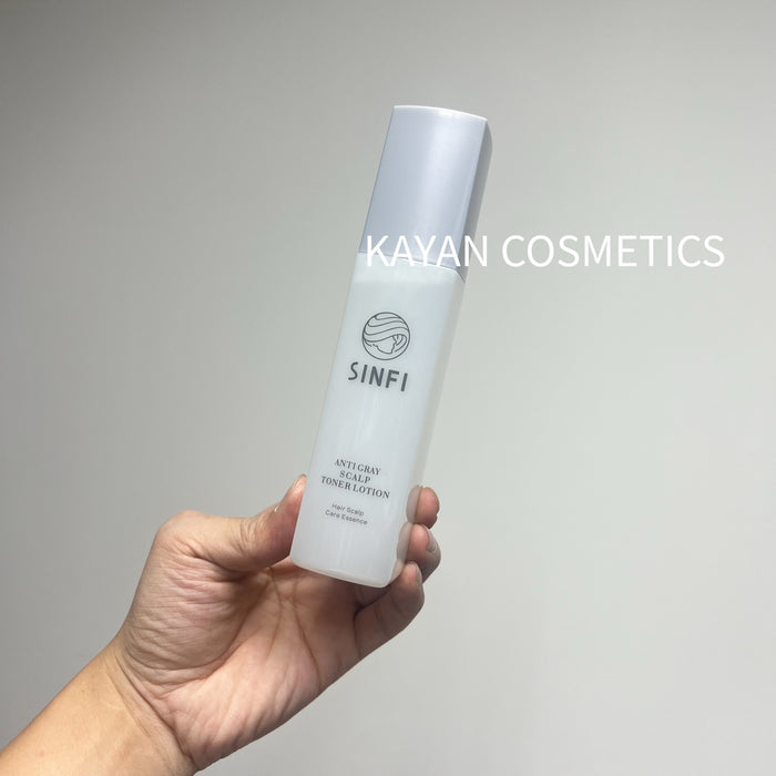 白髮變黑髮 SINFI 白髮變黑髮轉黑髮烏髮液 SINFI ANTI GRAY SCALP TONER LOTION Hair Scalp Care Essence 120ml