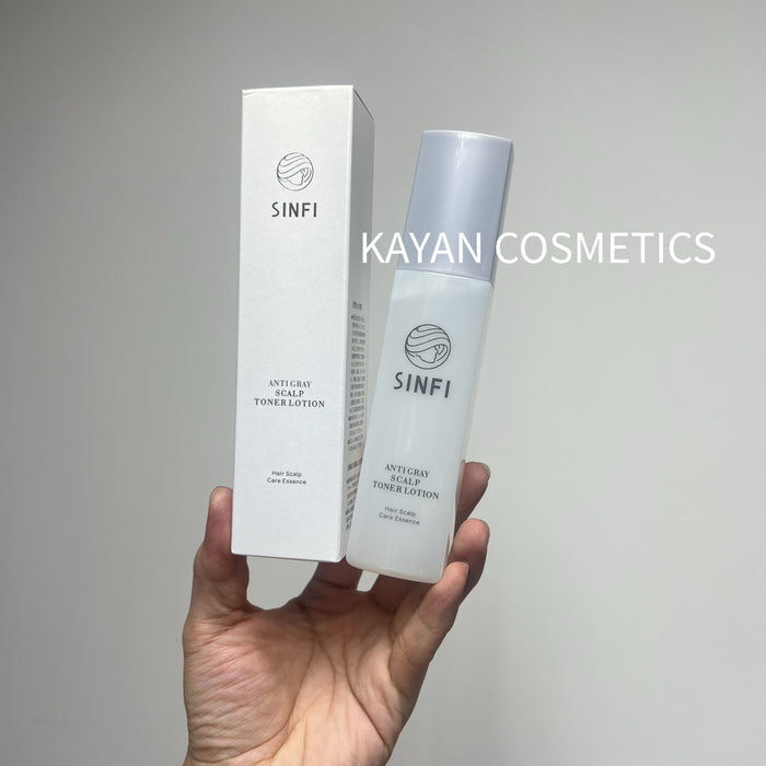 白髮變黑髮 SINFI 白髮變黑髮轉黑髮烏髮液 SINFI ANTI GRAY SCALP TONER LOTION Hair Scalp Care Essence 120ml