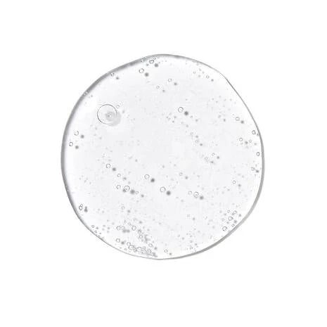 Clear foaming cleansing gel with suspended bubbles