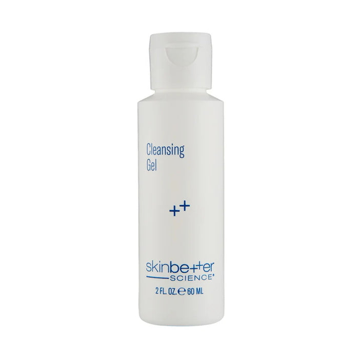 skinbetter Cleansing Gel 60 mL white bottle with blue text