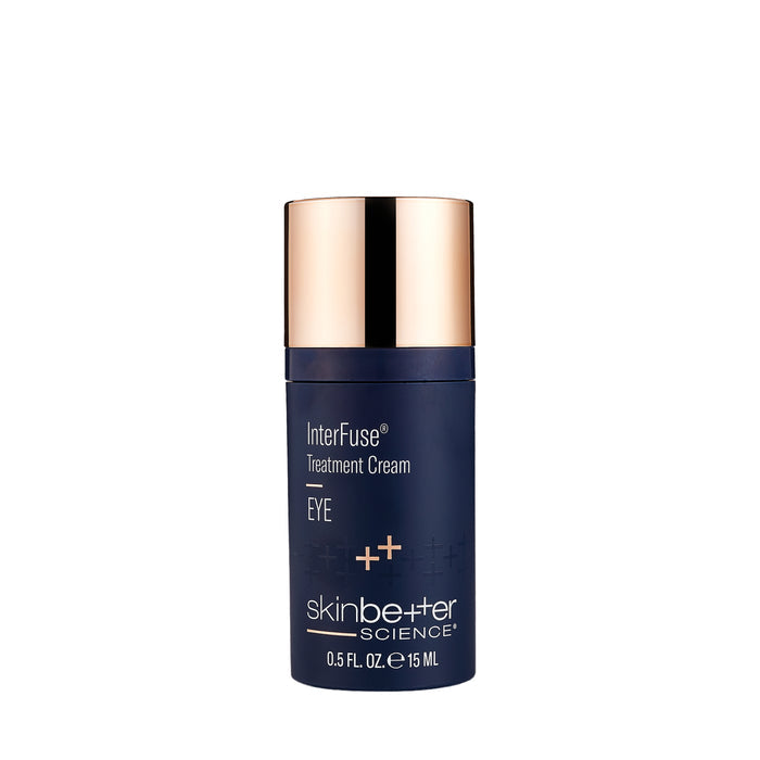 skinbetter InterFuse Treatment Cream EYE 15 mL eye cream bottle with navy and gold packaging