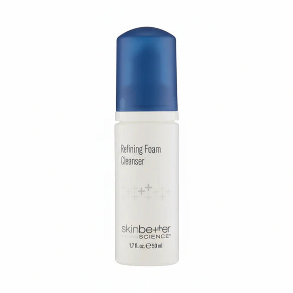 skinbetter Refining Foam Cleanser 50ml bottle with blue cap