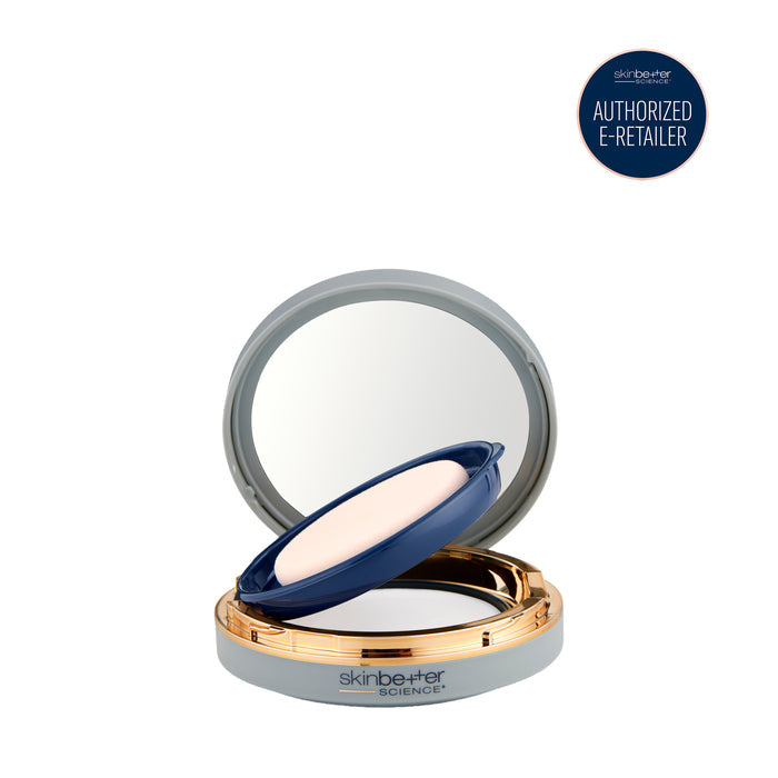 skinbetter sunbetter SHEER SPF 56 sunscreen compact with mirror and applicator