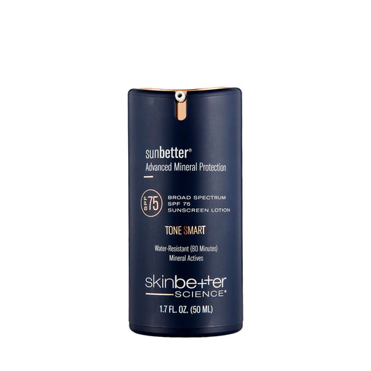 skinbetter sunbetter TONE SMART SPF 75 mineral sunscreen lotion, 50 mL