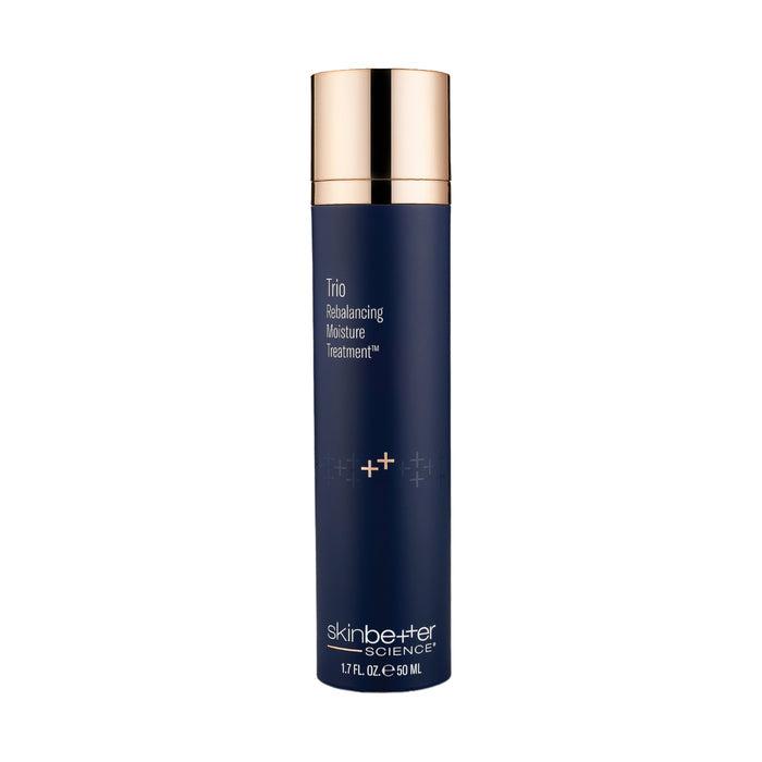 skinbetter Trio Rebalancing Moisture Treatment 50 mL navy and gold skincare bottle