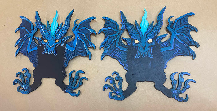 SMALL BAT DEMON PAINTINGS
