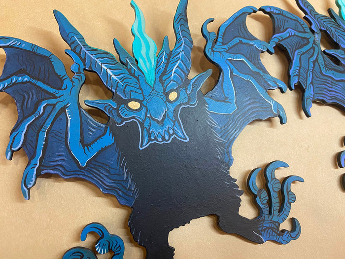 SMALL BAT DEMON PAINTINGS
