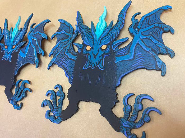 SMALL BAT DEMON PAINTINGS