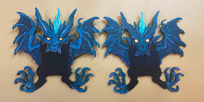SMALL BAT DEMON PAINTINGS