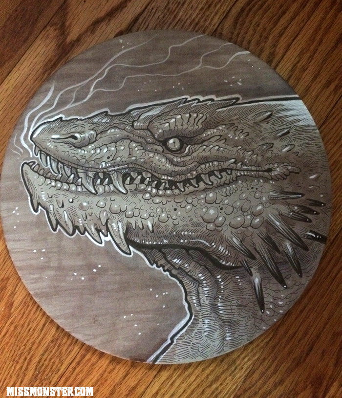 SMAUG DRAGON INK DRAWING