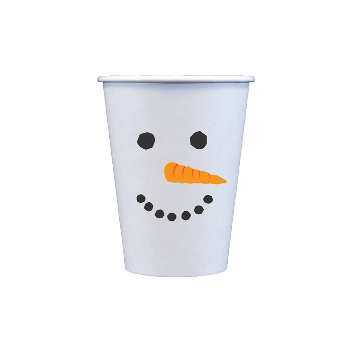 Snowman Paper Cups (12 oz) - Barque Gifts