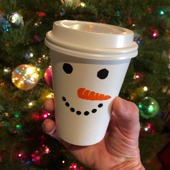 Snowman Paper Cups (12 oz) - Barque Gifts
