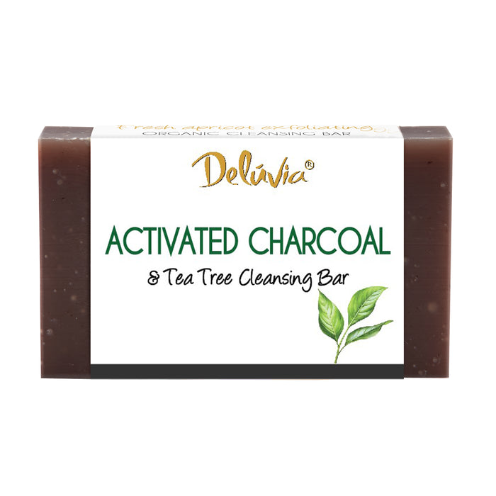 Deluvia Activated Charcoal & Tea Tree Soap Bar