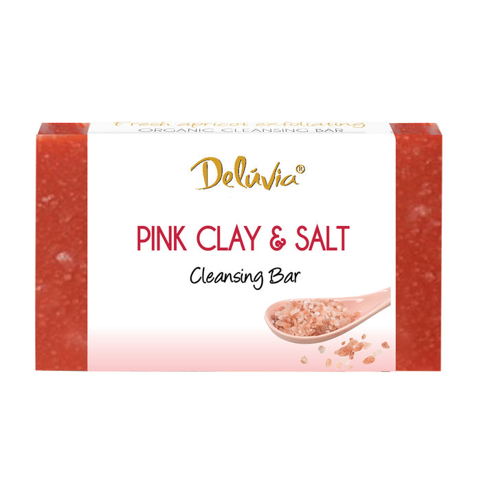 Deluvia Pink Clay & Himalayan Salt Soap Bar