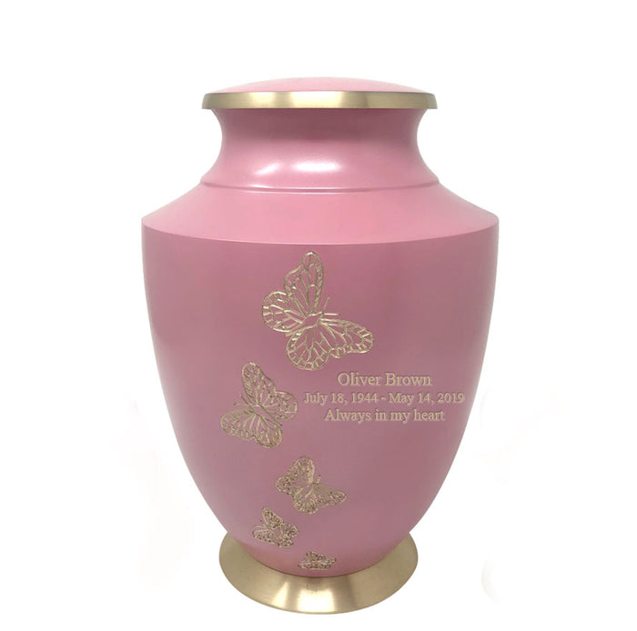 Solace Series - Golden Butterfly Family Cremation Urn - IUFH141