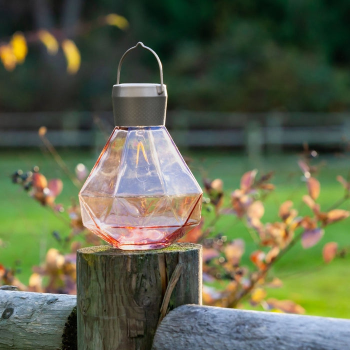 Solar Glass Gemstone Light