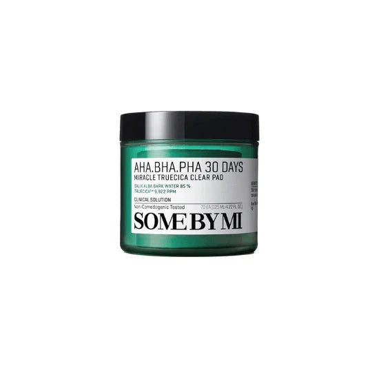 SOME BY MI Aha Bha Pha 30 Days Miracle Truecica Clear Pad باد التقشير للبشرة وعلاج الحبوب من سمباي مي