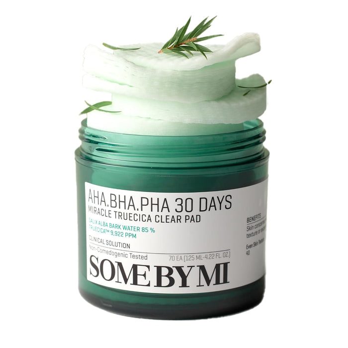 SOME BY MI Aha Bha Pha 30 Days Miracle Truecica Clear Pad باد التقشير للبشرة وعلاج الحبوب من سمباي مي
