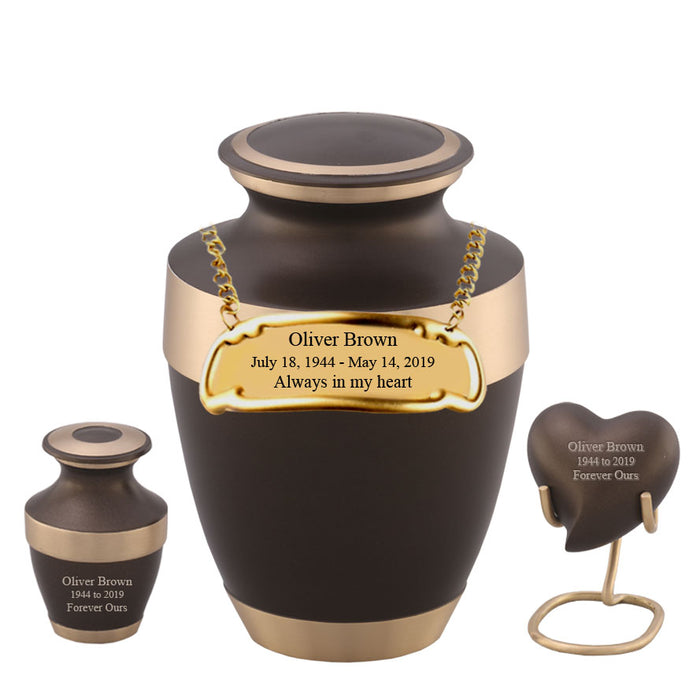 Sparta Series - Brown Cremation Urn - IURG100