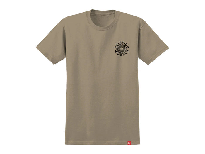 Spitfire Classic 87 Swirl Fill T-Shirt - Sand / Black