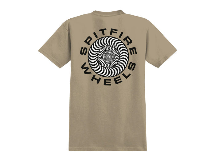 Spitfire Classic 87 Swirl Fill T-Shirt - Sand / Black