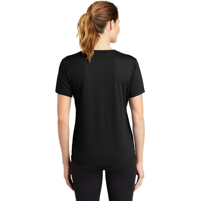 no-logo Sport-Tek Ladies Posicharge Racermesh V-Neck Tee-Regular-Sport-Tek-Thread Logic