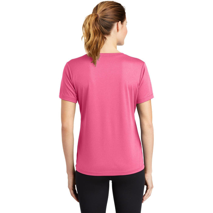no-logo Sport-Tek Ladies Posicharge Racermesh V-Neck Tee-Regular-Sport-Tek-Thread Logic