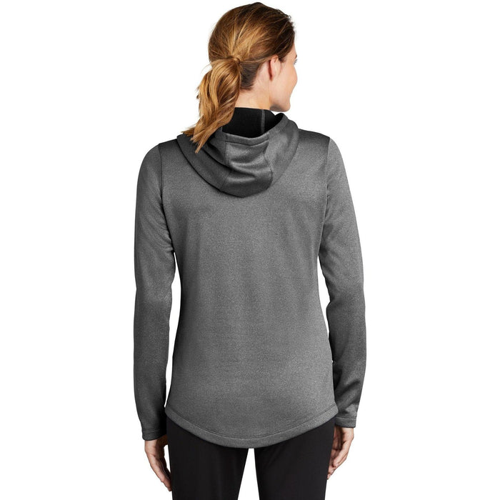 no-logo Sport-Tek Ladies Posicharge Sport-Wick Heather Fleece Hooded Pullover-Regular-Sport-Tek-Thread Logic