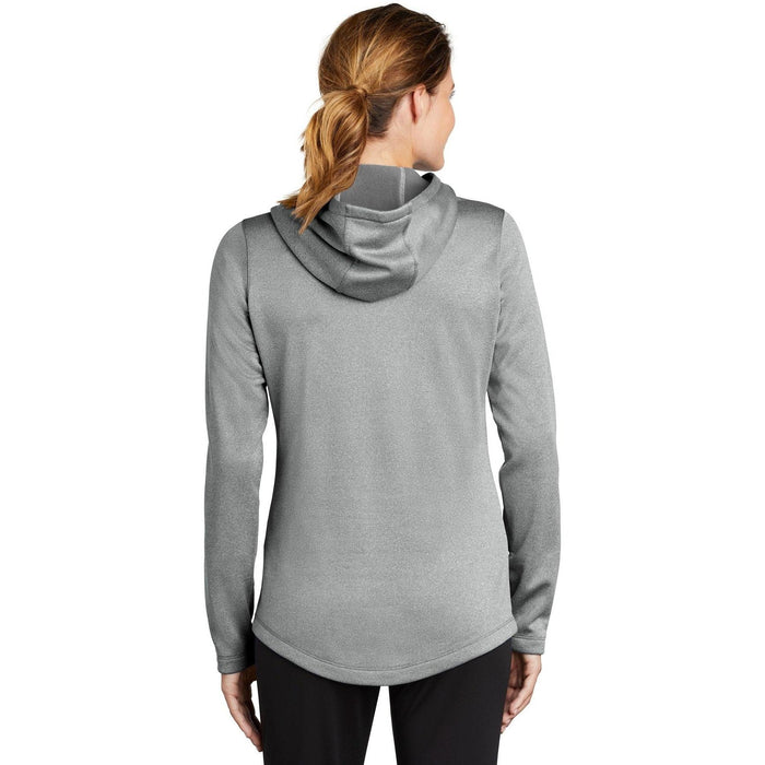 no-logo Sport-Tek Ladies Posicharge Sport-Wick Heather Fleece Hooded Pullover-Regular-Sport-Tek-Thread Logic