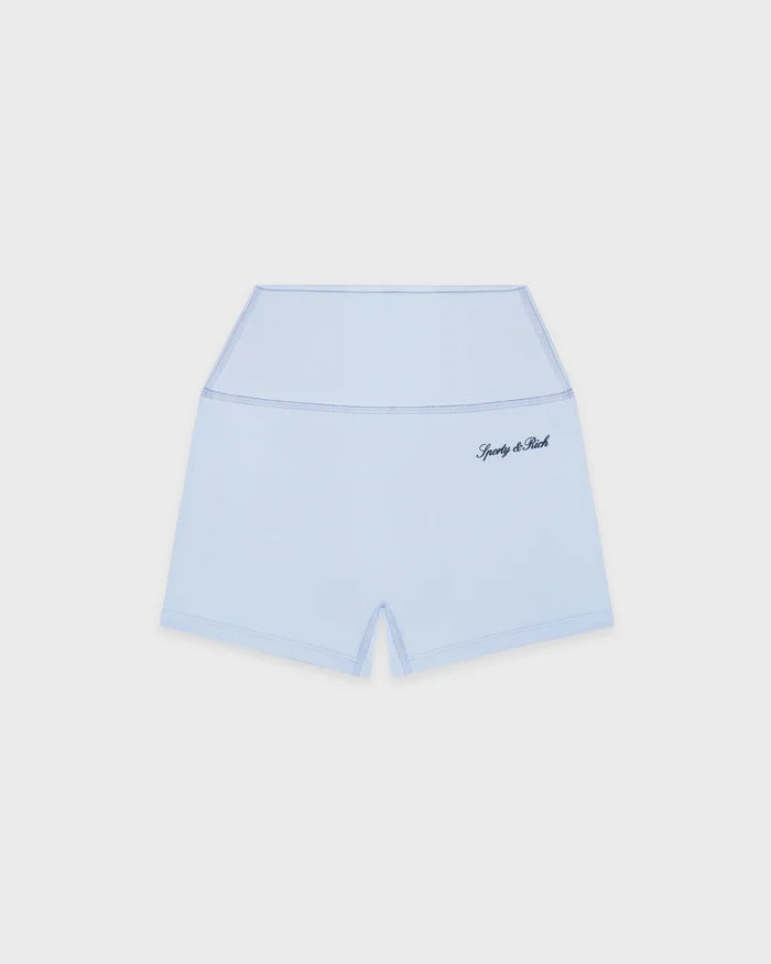 Sporty & Rich Signature Logo Mini Biker Short