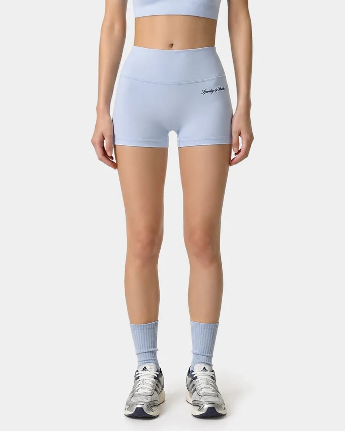 Sporty & Rich Signature Logo Mini Biker Short
