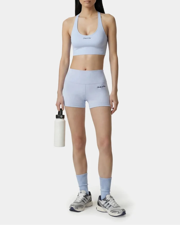 Sporty & Rich Signature Logo Mini Biker Short