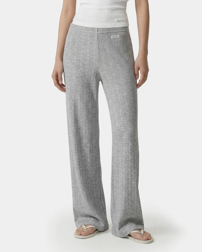 Sporty & Rich Signature Logo Pointelle Trousers