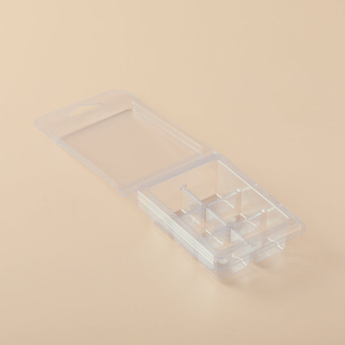 Square Cubes (Small) Clamshell with Hinged Lid - close-up
