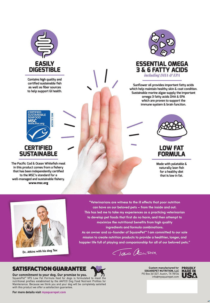 SquarePet® VFS® Low Fat Formula Dog Food