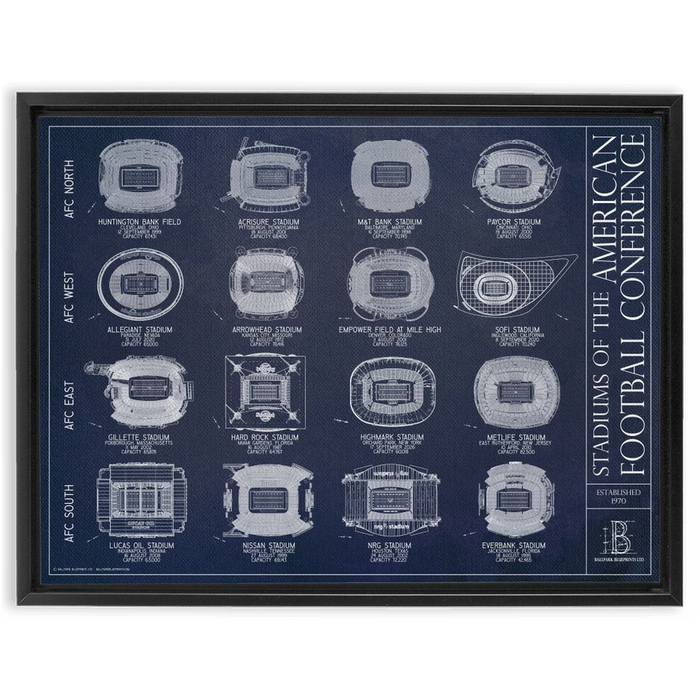 Framed Canvas - Large - Black