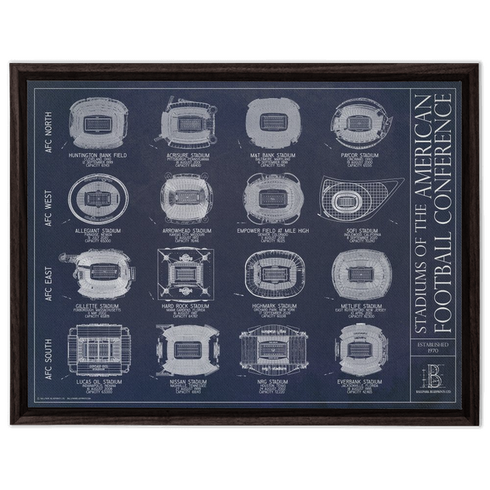 Framed Canvas - Large - Walnut