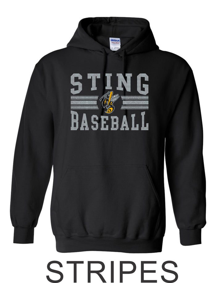Sting Hooded Sweatshirt- 2 designs- Matte and Glitter